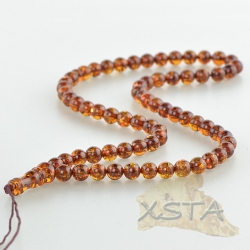 Dark cognac Islamic amber rosary